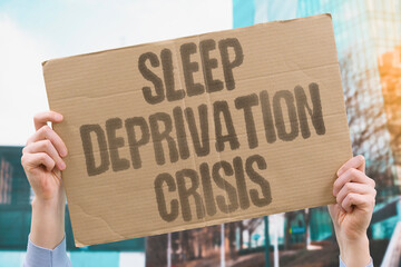 "Sleep Deprivation Crisis" Modern schedules wage war on rest. SLEEP. DEPRIVATION. CRISIS. MODERN. SCHEDULES.