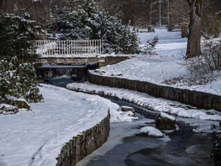 Kurpark Marienbad im Winter