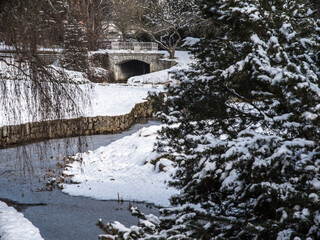 Kurpark Marienbad im Winter