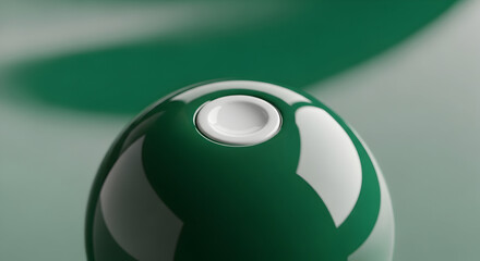 Elevate your brand with this sleek emerald green product design featuring a modern button, perfect for lifestyle, wellness, and innovative technology ventures