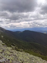 Obraz premium mountain landscape with clouds
