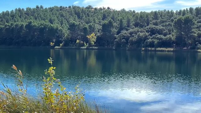 Panor&aacute;mica completa de la Laguna del Rey, Lagunas de Ruidera