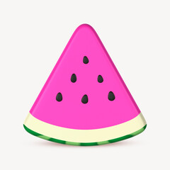 3D pink watermelon, summer concept