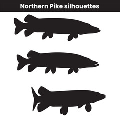 Northern Pike silhouettes