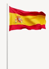 Spanish flag on pole