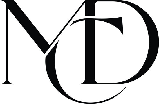 MCD, MDC Letter Business Logo Design Alphabet Icon Vector Monogram