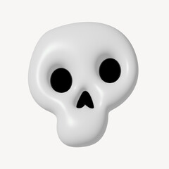Skull 3D illustration