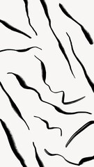 Black Memphis pattern mobile wallpaper, squiggle design