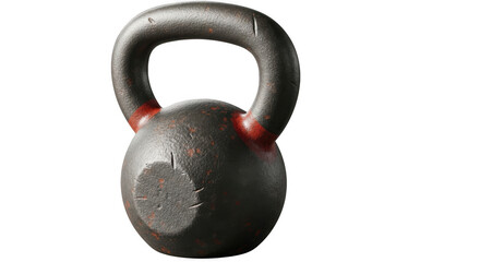 Powerful gym kettlebell for intense strength training workouts and fitness transparent background