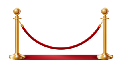 Elegant red carpet with golden stanchions, perfect for vip events, premieres, and exclusive celebrations, creating a luxurious atmosphere