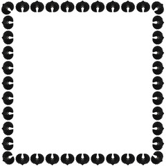 Black bats Halloween frame mockup design element