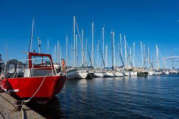 Port of Porquerolles island, France