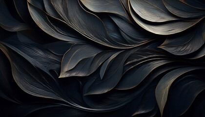 abstract dark whispers abstract depiction of dark textured foliage with sweeping lines and a moody background