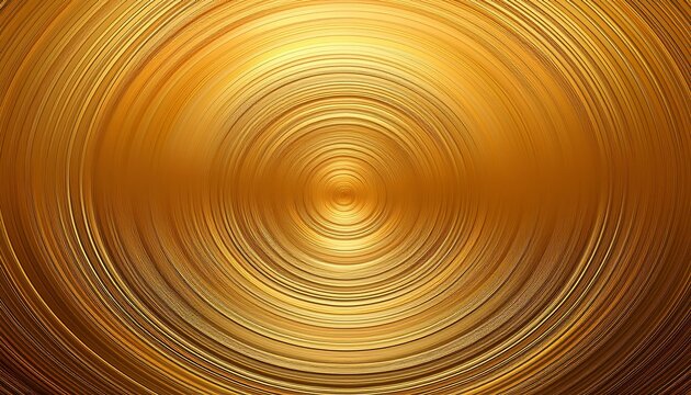 soft echo background abstract golden concentric circles with a central depression creating a serene and modern visual effect