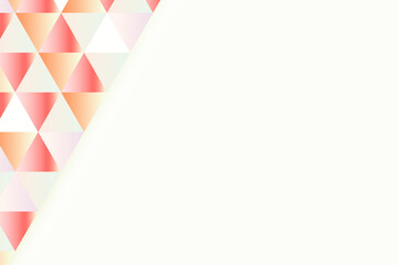 Red geometric patterned design element