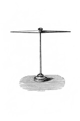 Magnetic arrow image, old vintage illustration, 1899