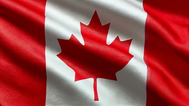 canadian flag canada waving in the wind