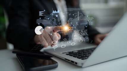 Global business data analysis and market research report. Using analytics and statistics for...