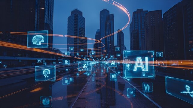 Exploring the cityscape through the lens of artificial intelligence. - Powered by Adobe