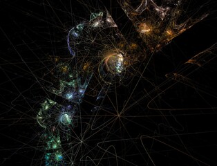 Imaginatory fractal abstract background Image