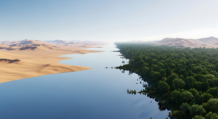 Seamless Coexistence of Desert and Forest