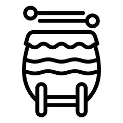 drum icon vector