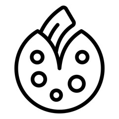 fortune cookie icon vector