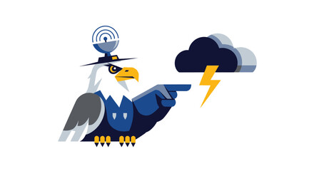 Stylish Eagle Predicts Storm