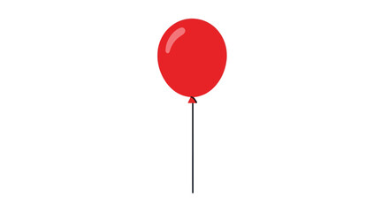 Single red balloon