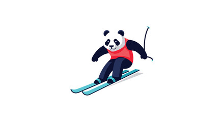 Panda skier (2)
