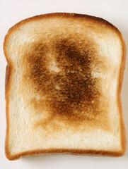 Centered, lightly toasted food item presented cleanly on a smooth white background.