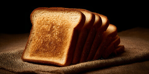 A picture featuring a slice of brown toast.