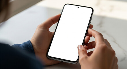 Hand Holding Smartphone Mockup