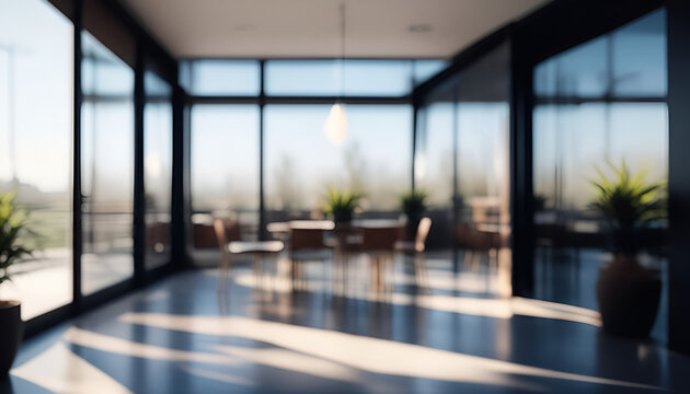 Defocused background image of a spacious hallway in a modern office, stock photo, Office, Backgrounds, Defocused, Business, Corporate Business