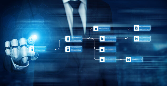 AI enhances blockchain systems by securing encrypted data chains, verifying transactions, and optimizing decentralized network integrity and smart contract execution Vouch