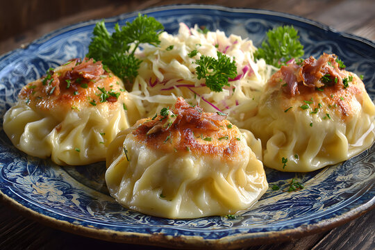 pierogi z kapustą i mięsem