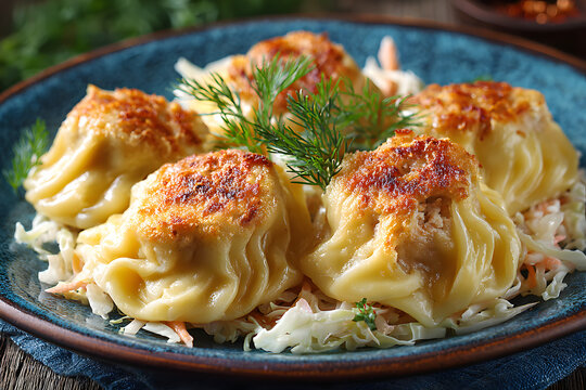 pierogi z kapustą i mięsem