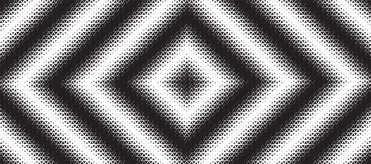 Triangle diamond halftone pattern background. Abstract geometric backdrop with trendy mosaic effect. Dynamic fade.