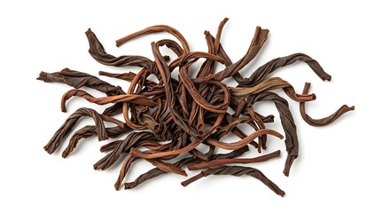 Pile of dried tea leaves