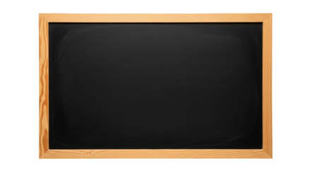 Empty wooden framed blackboard