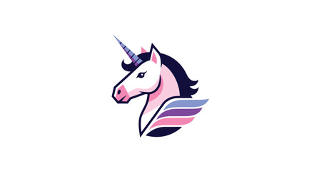 Unicorn head logo