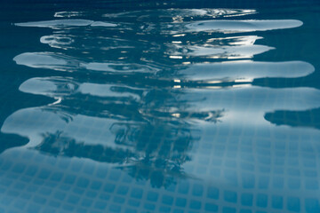 Abstract Reflections on Blue Pool Water