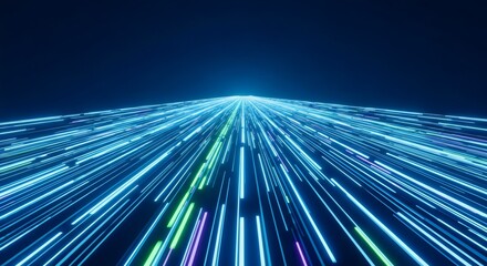 Data Transfer Highway
“3D glowing lines forming a highway-like structure, symbolizing fast data transfer, minimal and smooth.”