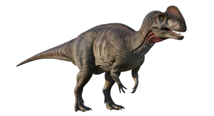 Dilophosaurus, bipedal carnivorous dinosaur with distinct head crests