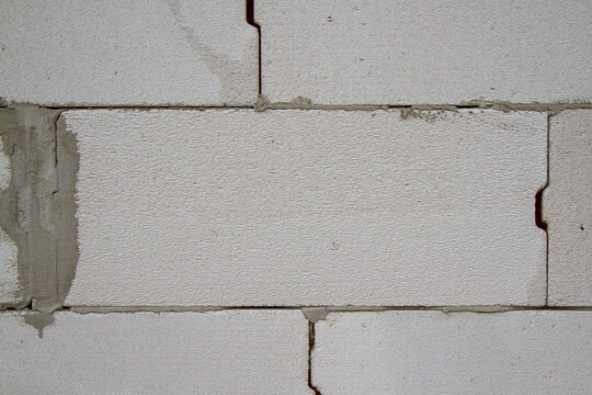 Fototapeta Ściana z dużych pustaków 