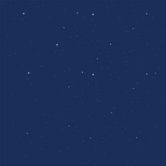 Starry Night Background Vector Design.