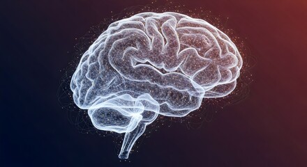 AI Brain Made of Light Threads
“Abstract 3D brain shape created entirely from thin luminous fibers, gently pulsing with scattered light points on a dark gradient background.”