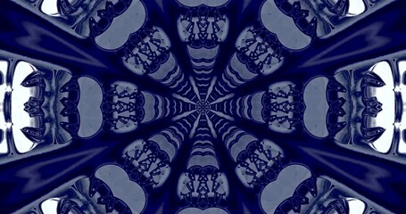 Seamless tunnel video vj loop screensaver showcasing intricate patterns and vibrant colors