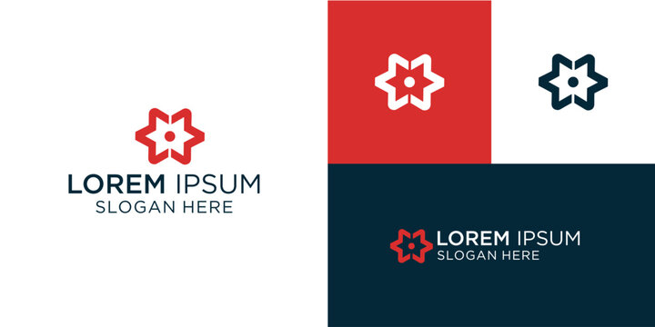 Floral logo design for modern brand identity that makes your business stand out with its elegant and minimalist style, perfect for creative and innovative companies