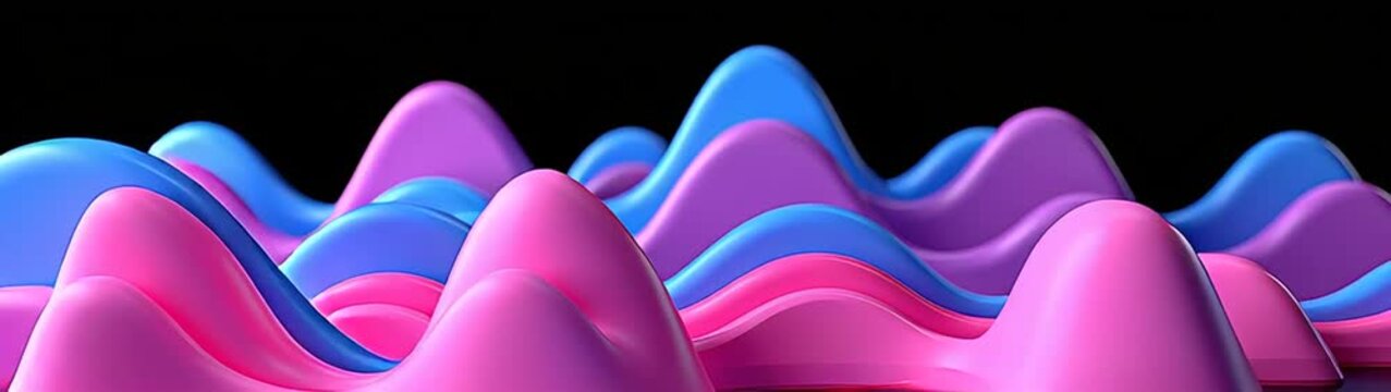 Soft, pastel-toned waves ripple in a gently undulating, bumpy pattern that moves with a calm, rhythmic cadence across the surface